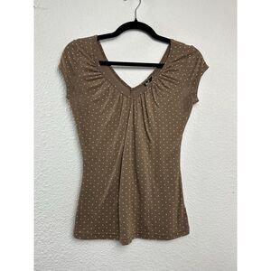 Vintage 90s Y2k Babydoll Top Twilight Bella Swan Fairy Hot Tempered Size M Brown